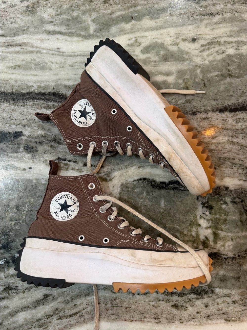 Converse Platform High-Top Sneakers in Brown
9.5